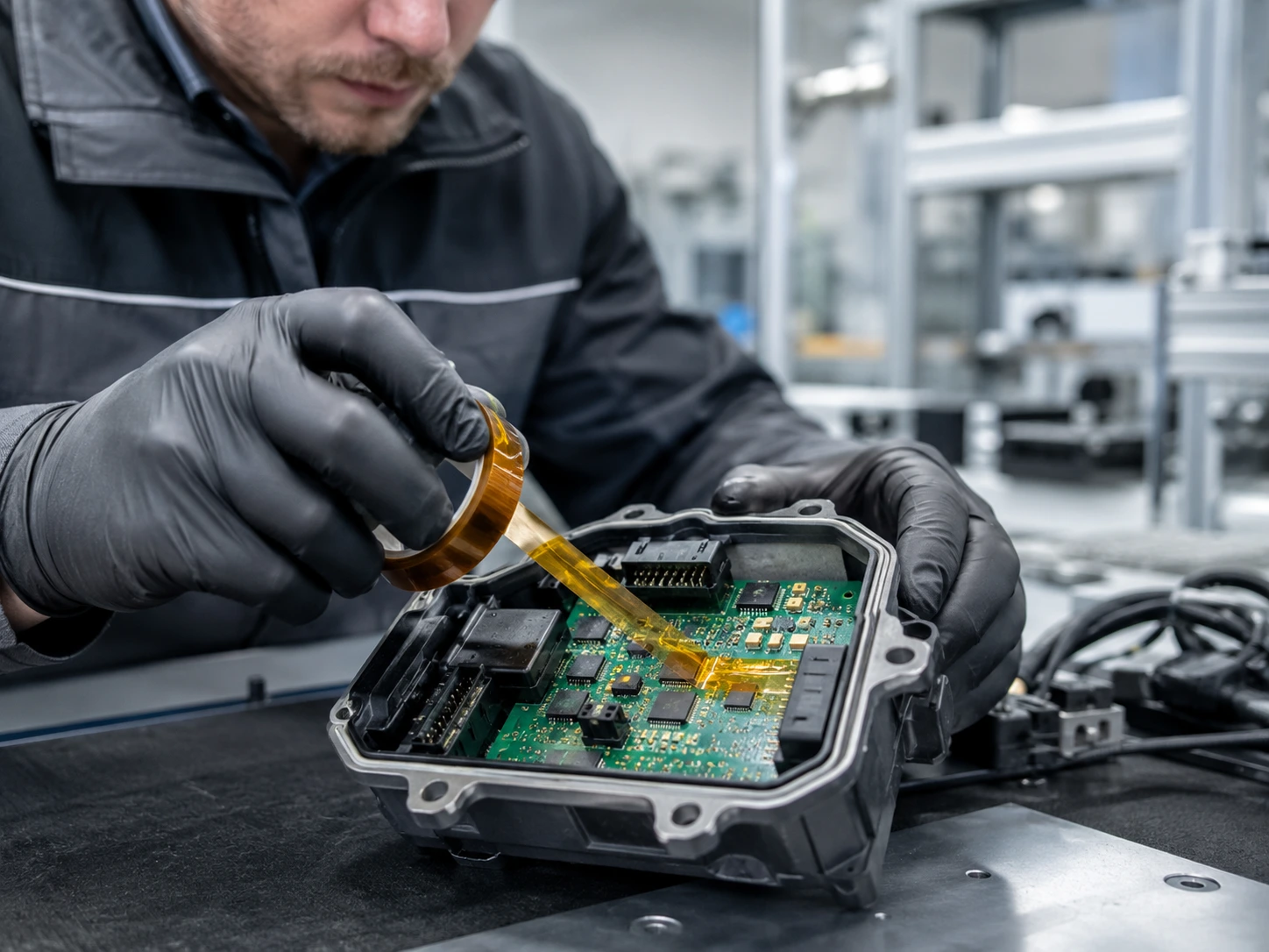 Masquage de composants électroniques et circuits imprimés