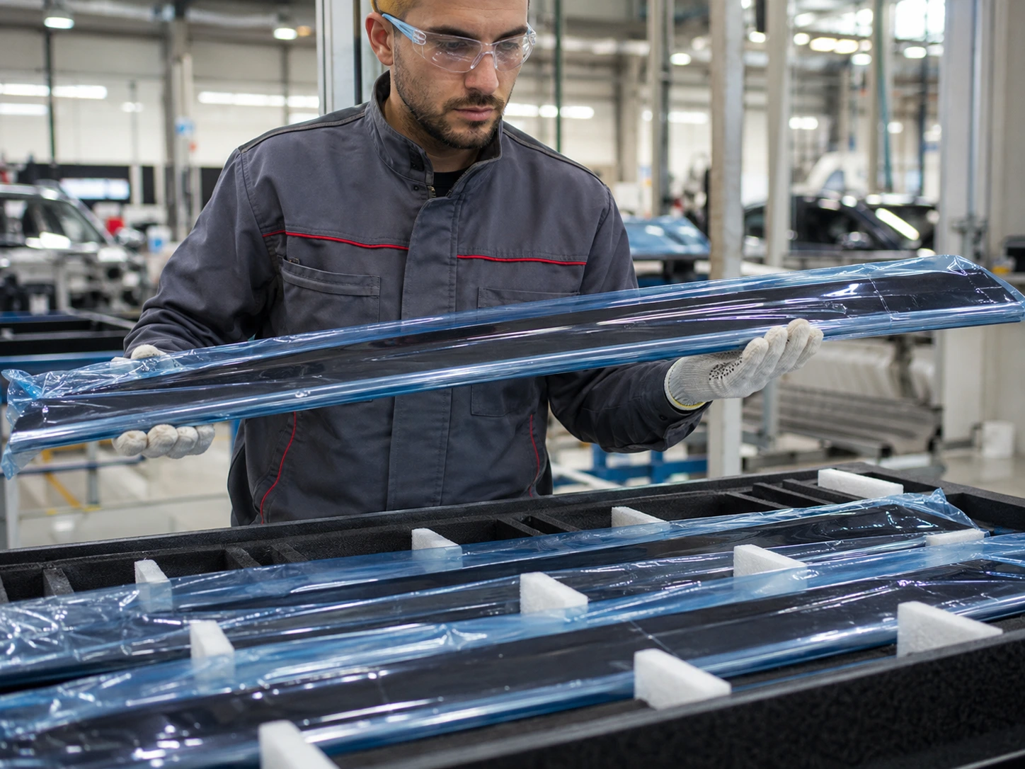 Protection de profilés PVC aluminium laqué et pièces décoratives