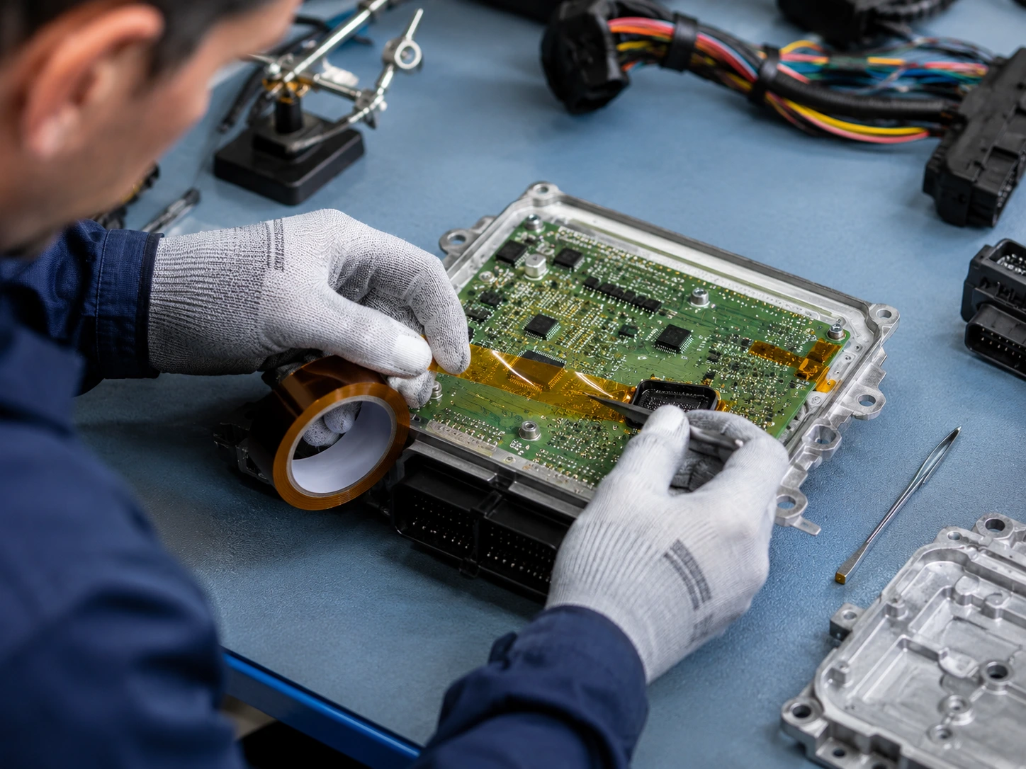 Masquage et protection de PCB automobile