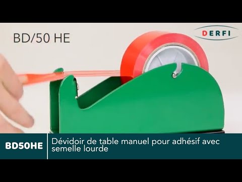 Vidéo de démonstration du BD50, dévidoir manuel industriel pour ruban adhésif
