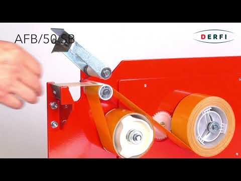 Vidéo de démonstration du AFB50-TB pour rubans double face avec séparation automatique du liner