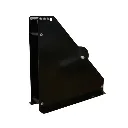 Vue latérale du modèle vide, montrant le grand support de bobine, la base stable et le rouleau de guidage supérieur
