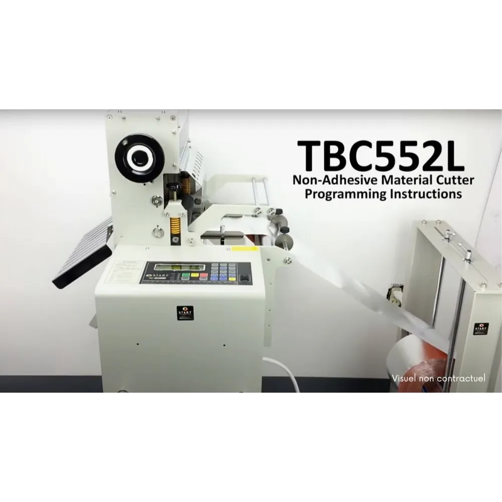 TBC552-L avec châssis mobile pour découpe automatique de rubans larges