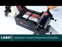 Vidéo LAB01 – démonstration de l’application d’étiquettes sur bouteille cylindrique