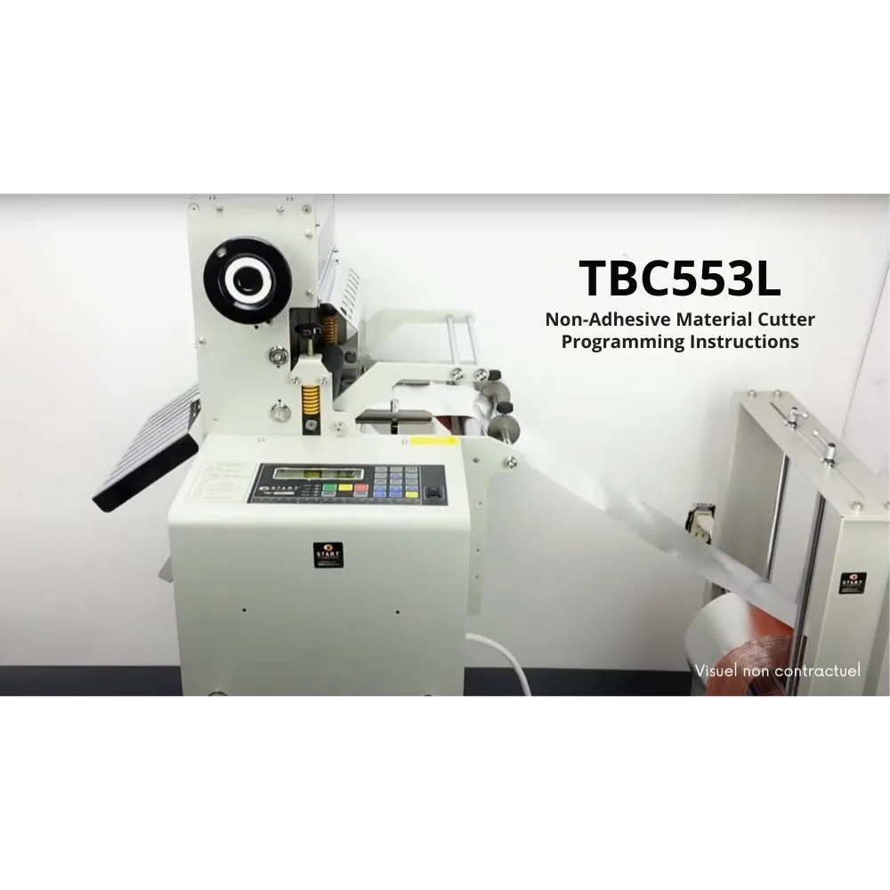 TBC553-L avec châssis mobile pour découpe automatique de rubans extra larges
