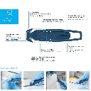 Détail du cutter SECUMAX 150 avec tête de lame 3 en 1