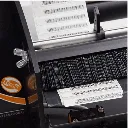 Détail du passage des étiquettes sur le distributeur automatique LDX6025