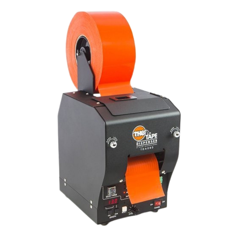 TDA080 avec ruban adhésif orange chargé pour découpe automatique