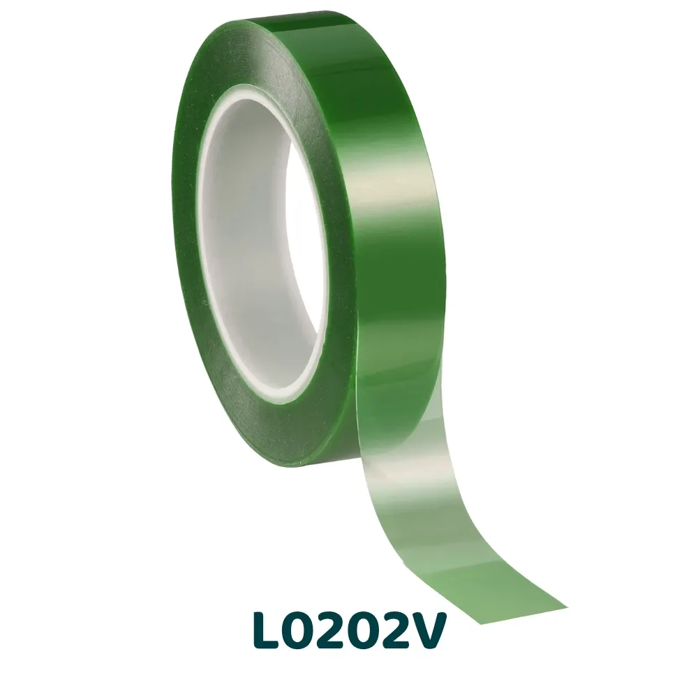 [L0202V-66-12] L0202V - Nastro in poliestere siliconico verde resistente alle alte temperature (12)