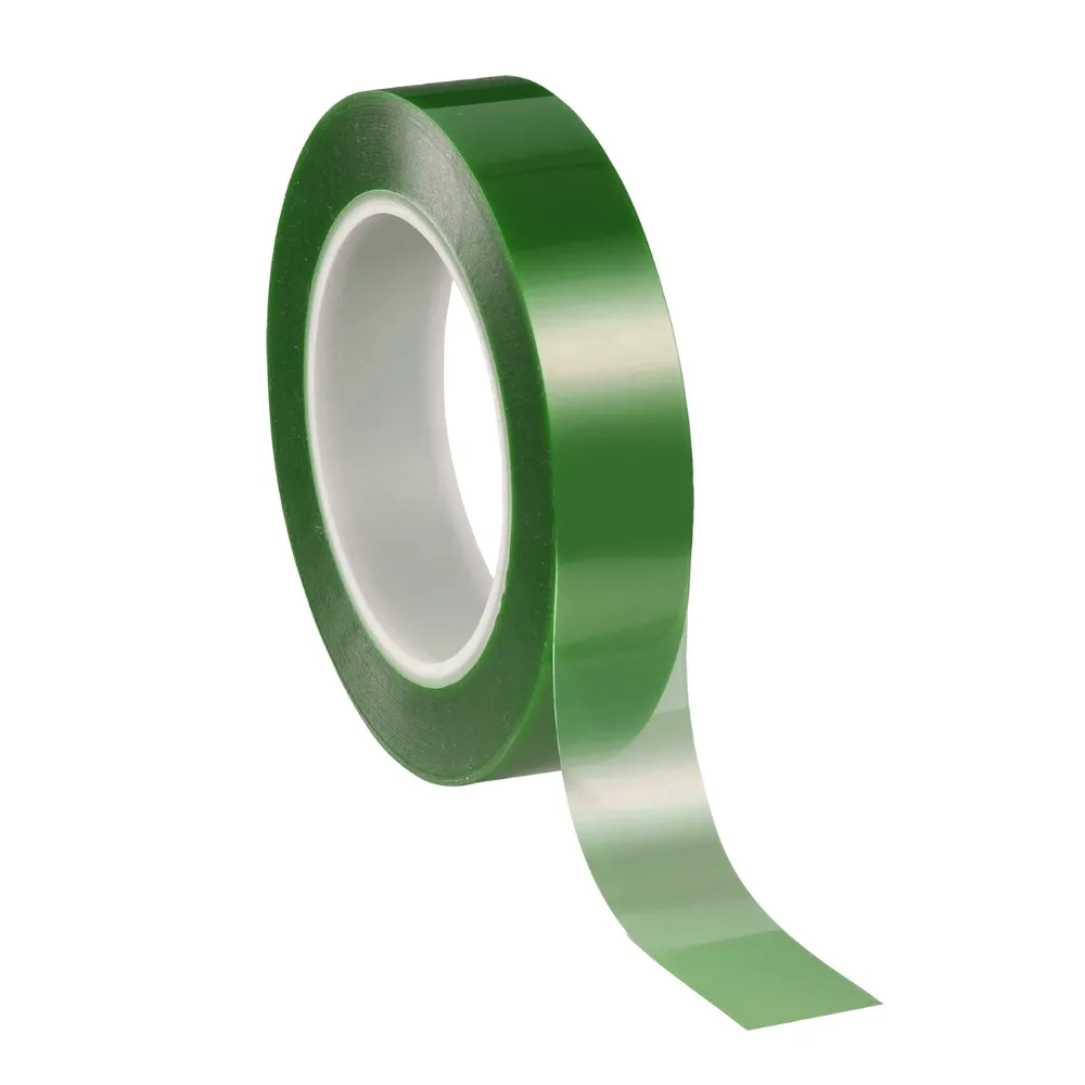 [L0202V-66-66-12] L0202V – Nastro adesivo poliestere verde silicone alta temperatura (12)