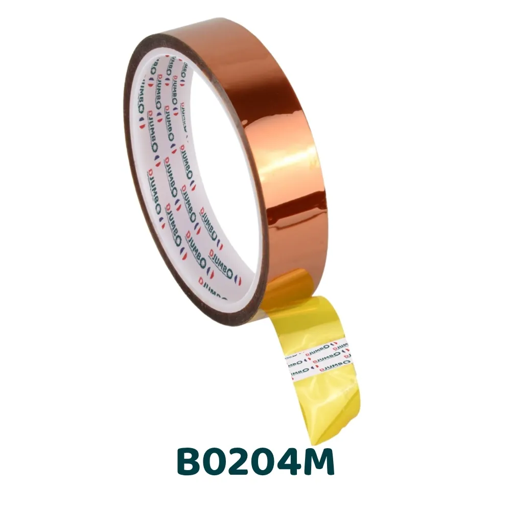 B0204M - Ruban polyimide ambre haute température silicone