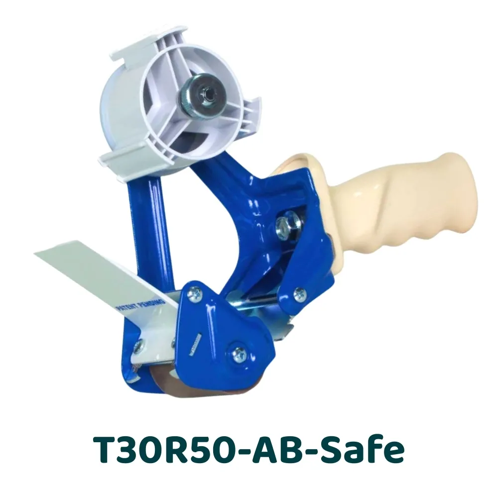 [T30R50-AB-SAFE] Gamme T30R-AB-Safe – Dévidoirs adhésifs sécurisés à poignée avec frein ajustable (50 mm)