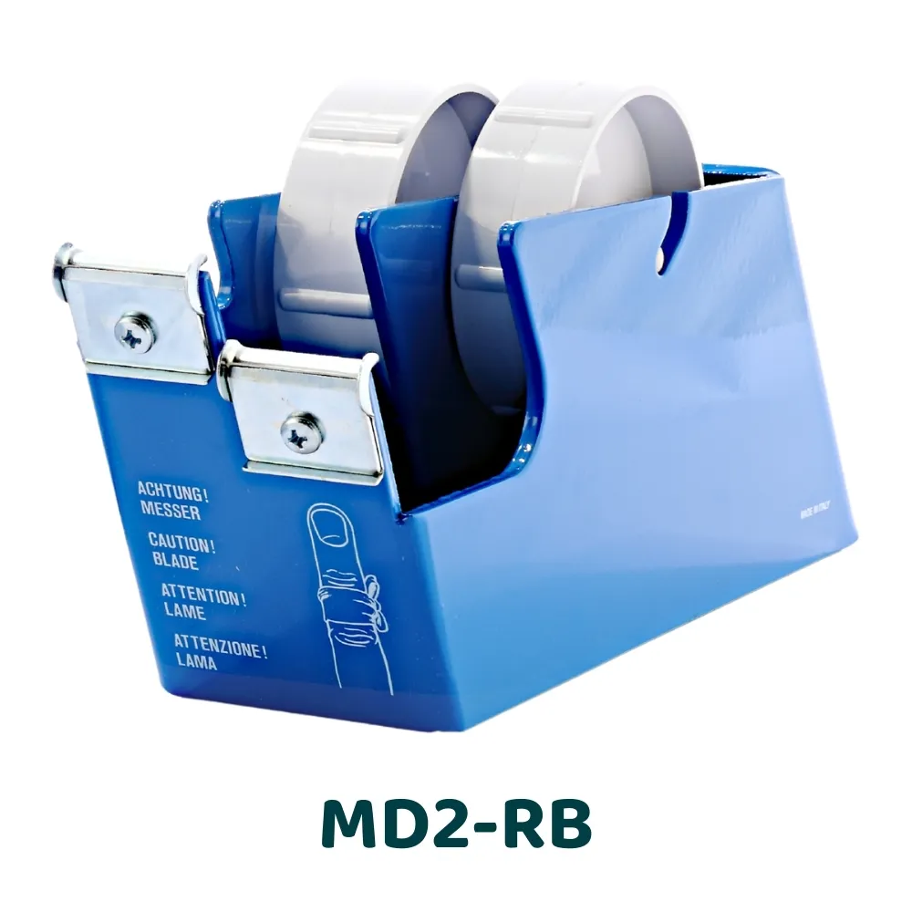 [MD2-RB] MD-RB - Dispenser di lamette da barba da tavolo a 2 o 4 binari (2x25 mm)