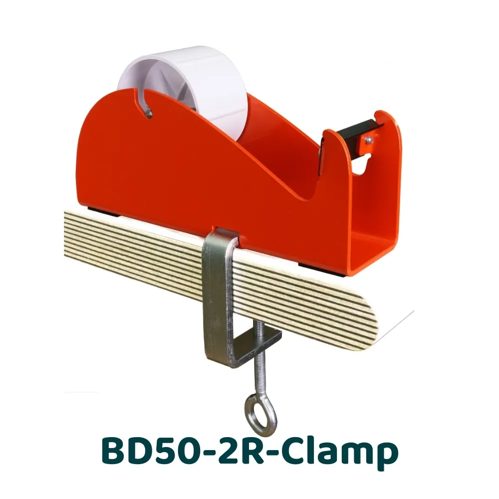 [BD50-2R-Clamp] BD-CLAMP - Dévidoir adhésif avec serre-joint table (2x25 mm)