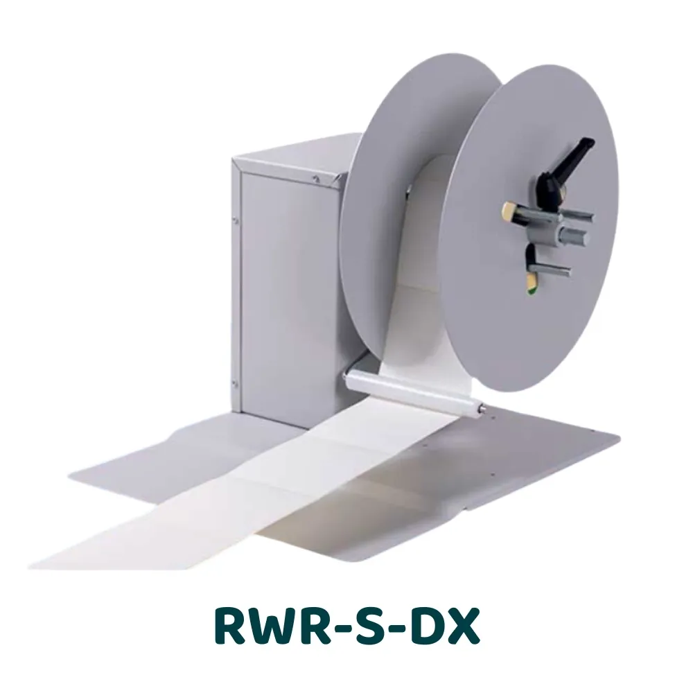 [RWR-S-DX] RWR - Réenrouleur d'étiquettes industriel pour imprimante (130 mm, Droite)