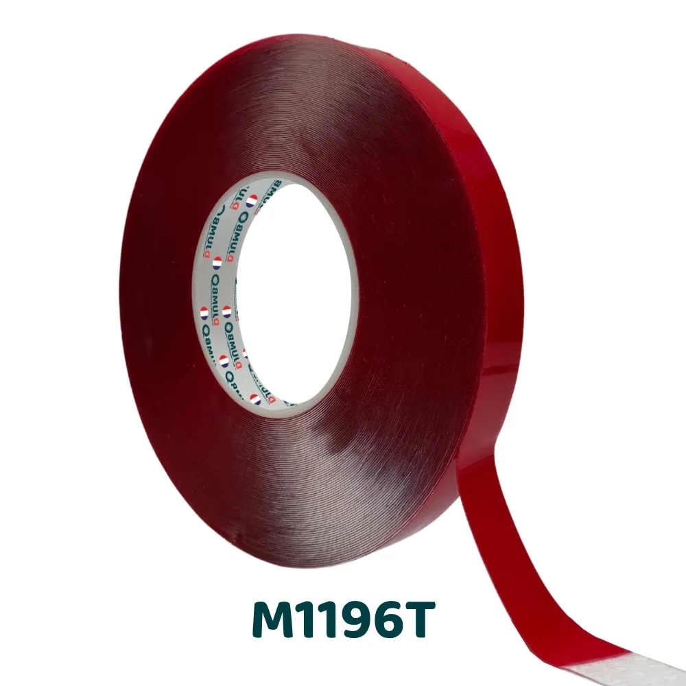 [M1196T-33-09] M1196T – Cinta adhesiva doble cara gel acrílico transparente 1 mm (9, 33)