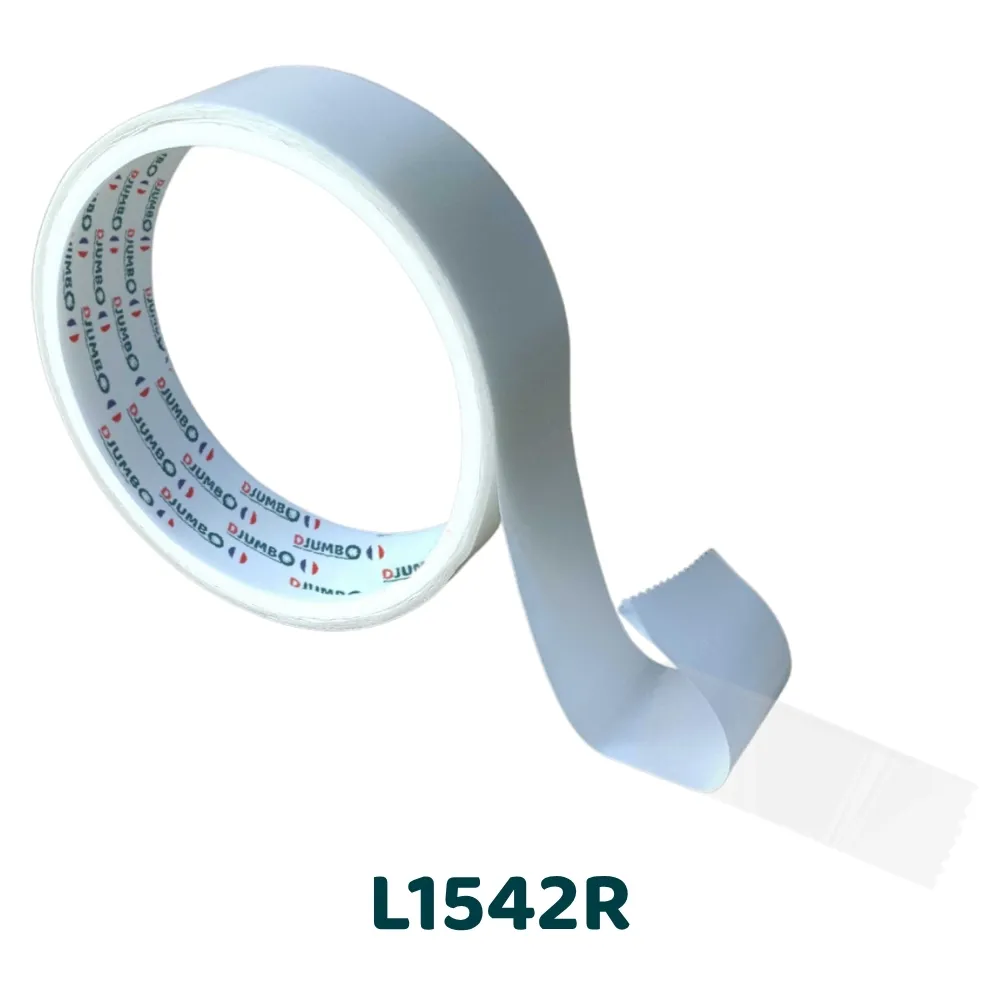 L1542R - Double face PET transparent repositionnable 110 µm