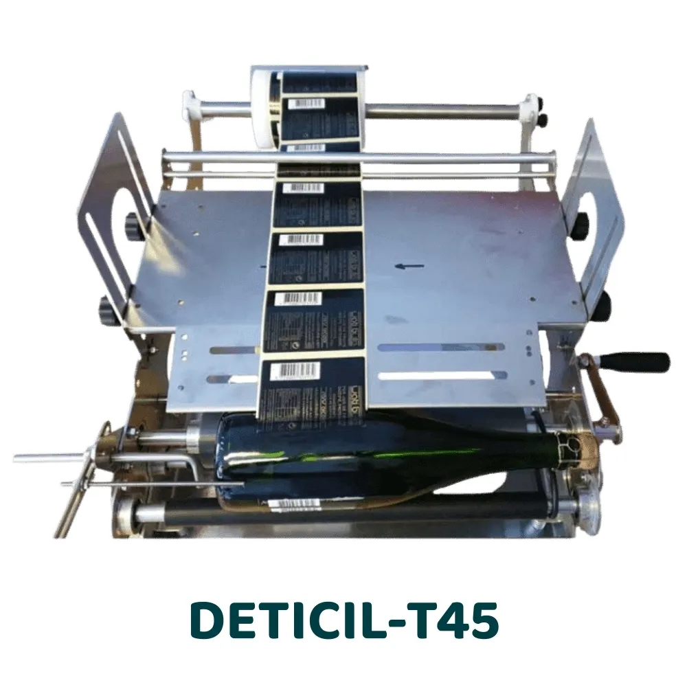 [DETICIL-T45] DETICIL-T45 - Professional manual bottle labeler