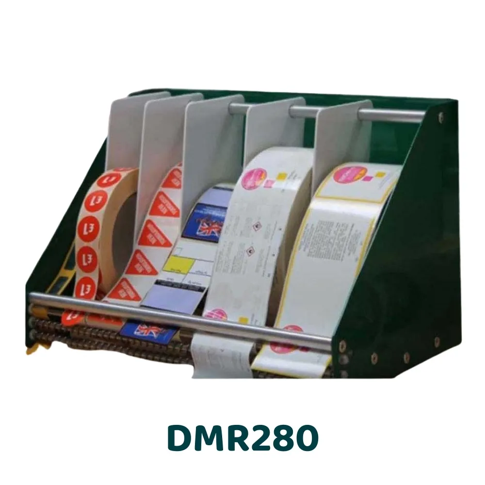 [DMR280] DMR280 - Distributore manuale di etichette multirotolo
