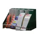 Manual multi-roll label dispenser