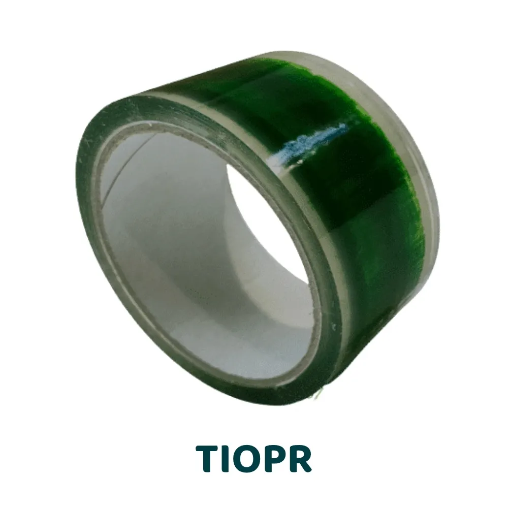 [TIOPR-BIO-50T] TIOPR - Cinta de PLA biodegradable, embalaje de cartón