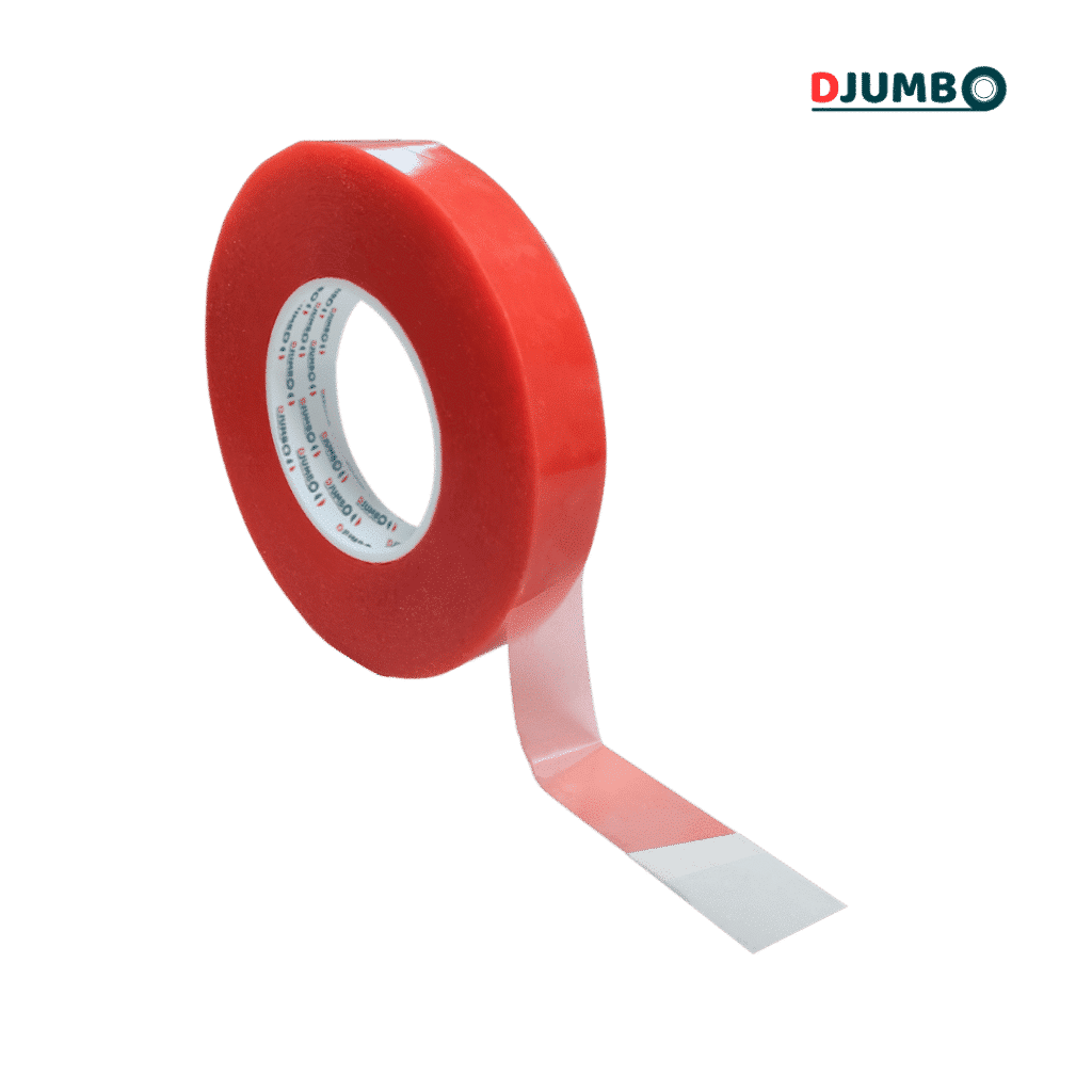 High temperature red transparent doublesided tape G1188T