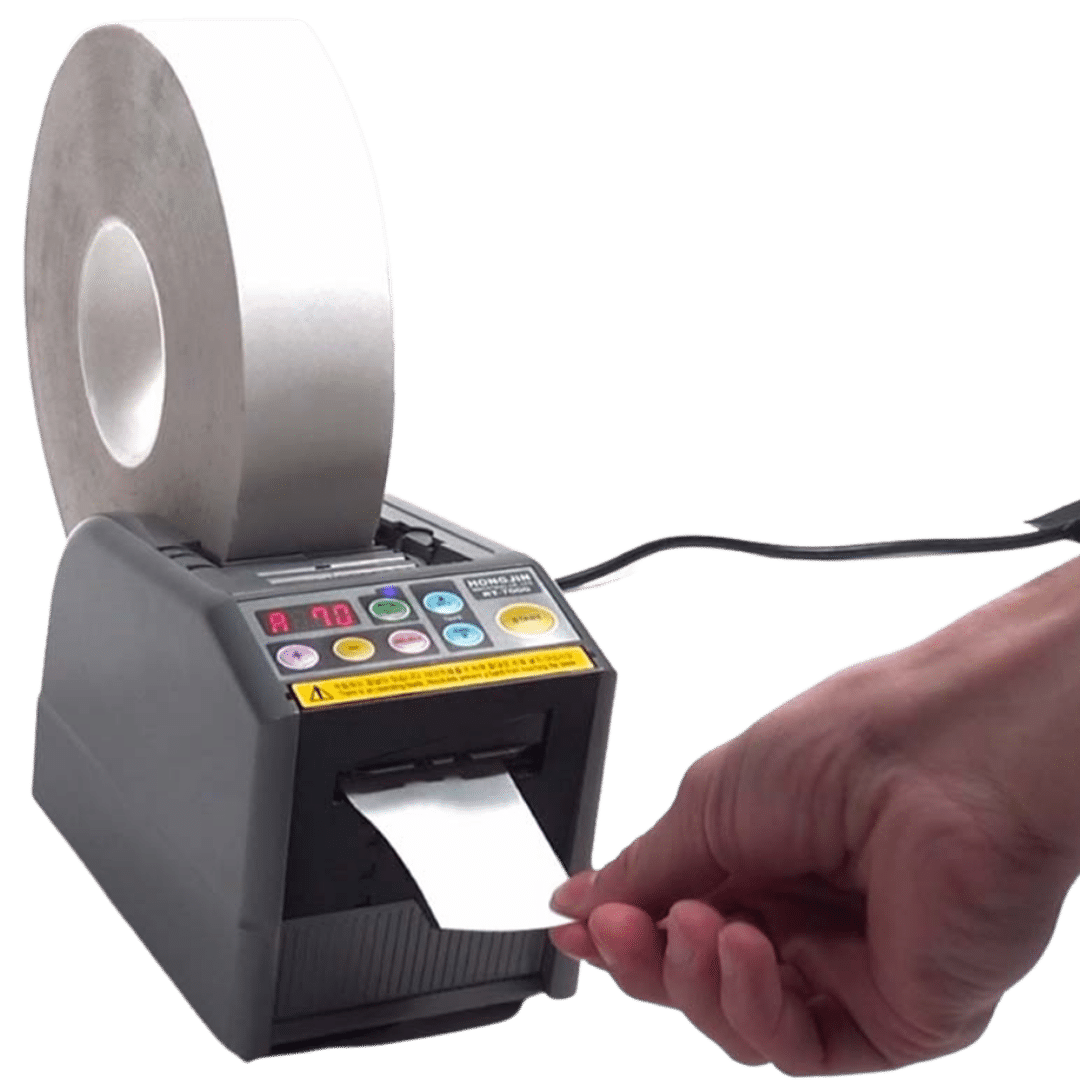  RT-7000 Dispensador automático de cinta adhesiva modo de bucle  para configurar 6 diferentes longitudes de cinta y corte de memoria en  círculo/corte con trazo de luz/cintas nallow buena eficiencia de corte